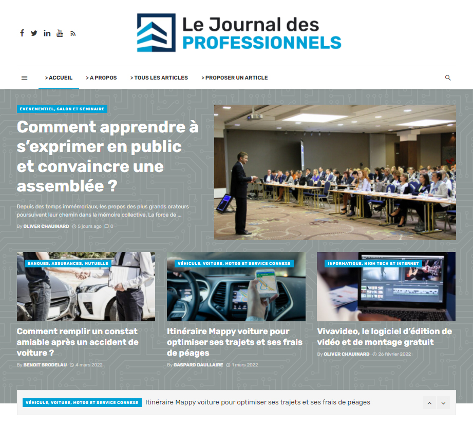 Webmag Le Journal des Professionnels