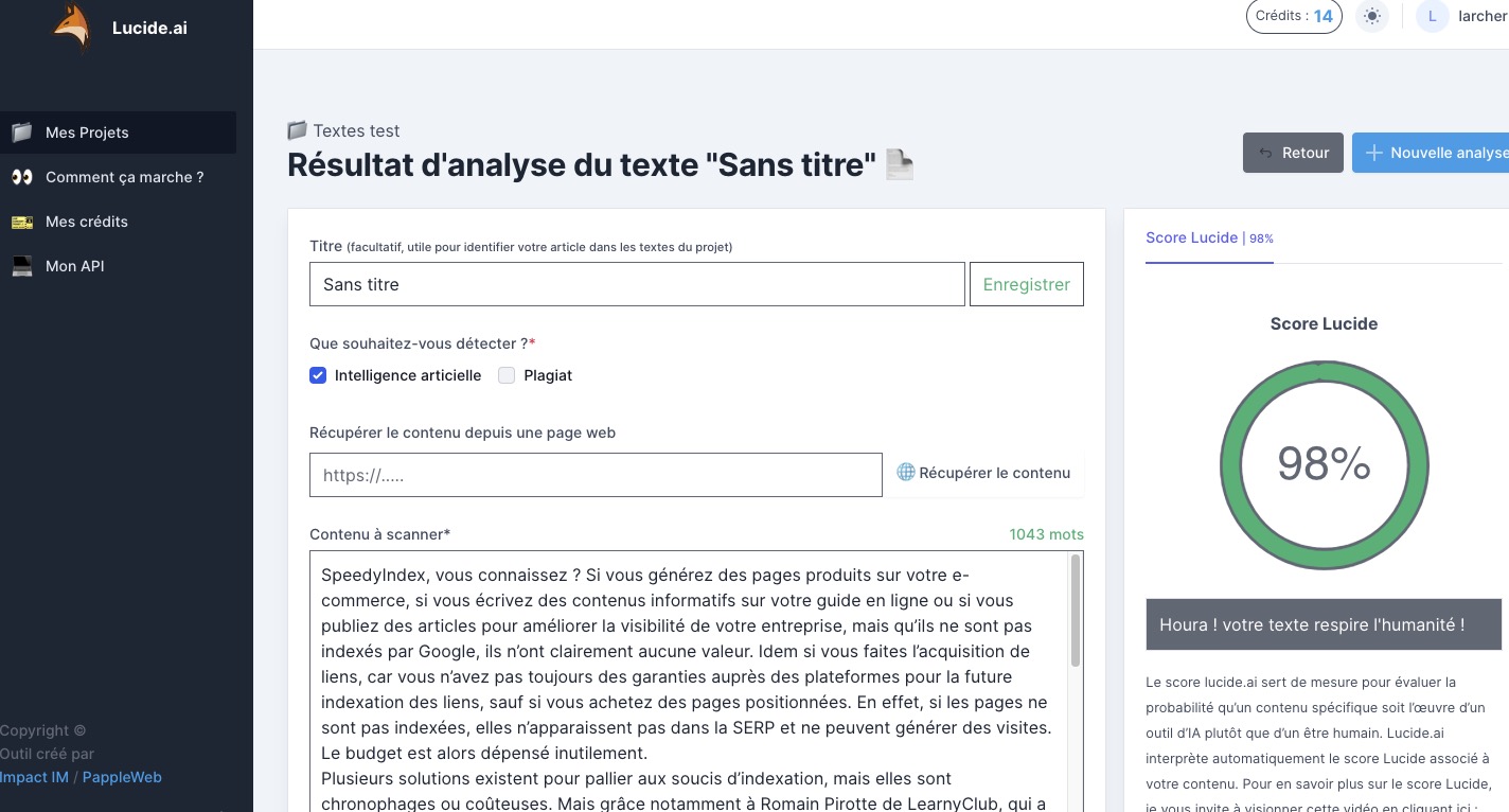 Texte Humain 2e