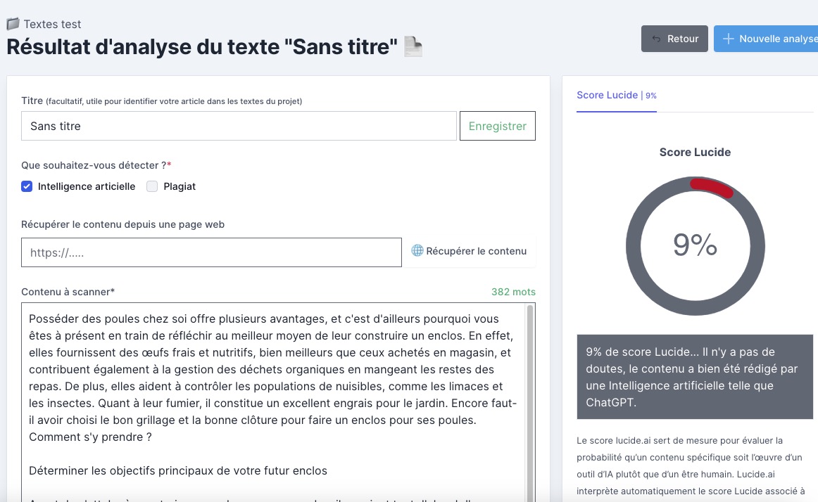 texte Redacteur humain