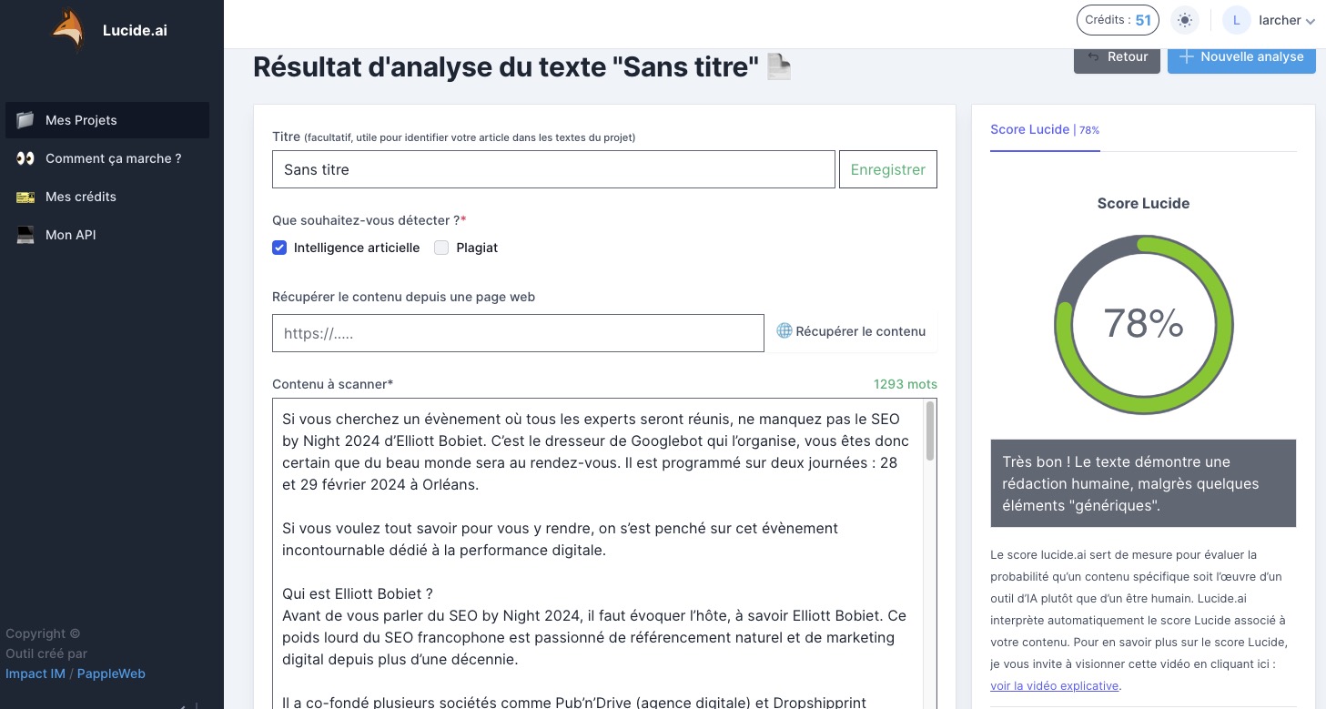 texte humain
